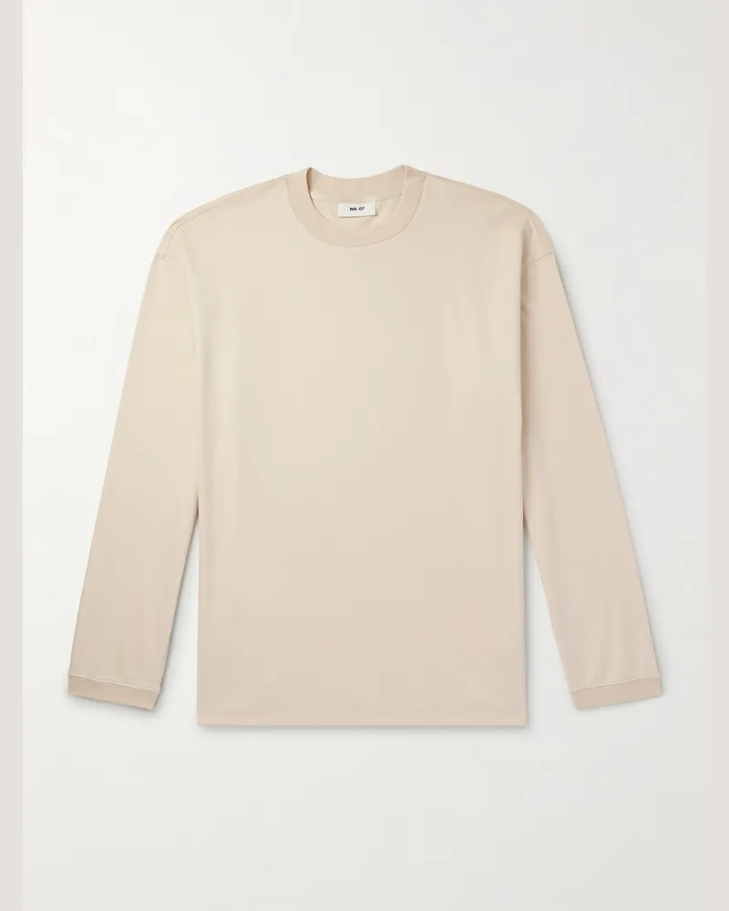 NN 07 Lionel 3525 Organic Cotton-Jersey T-Shirt Neutrals