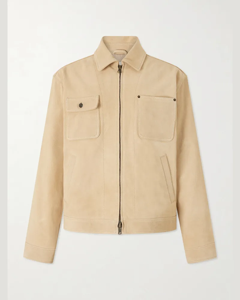 Aimé Leon Dore Ranch Suede Jacket Neutrals