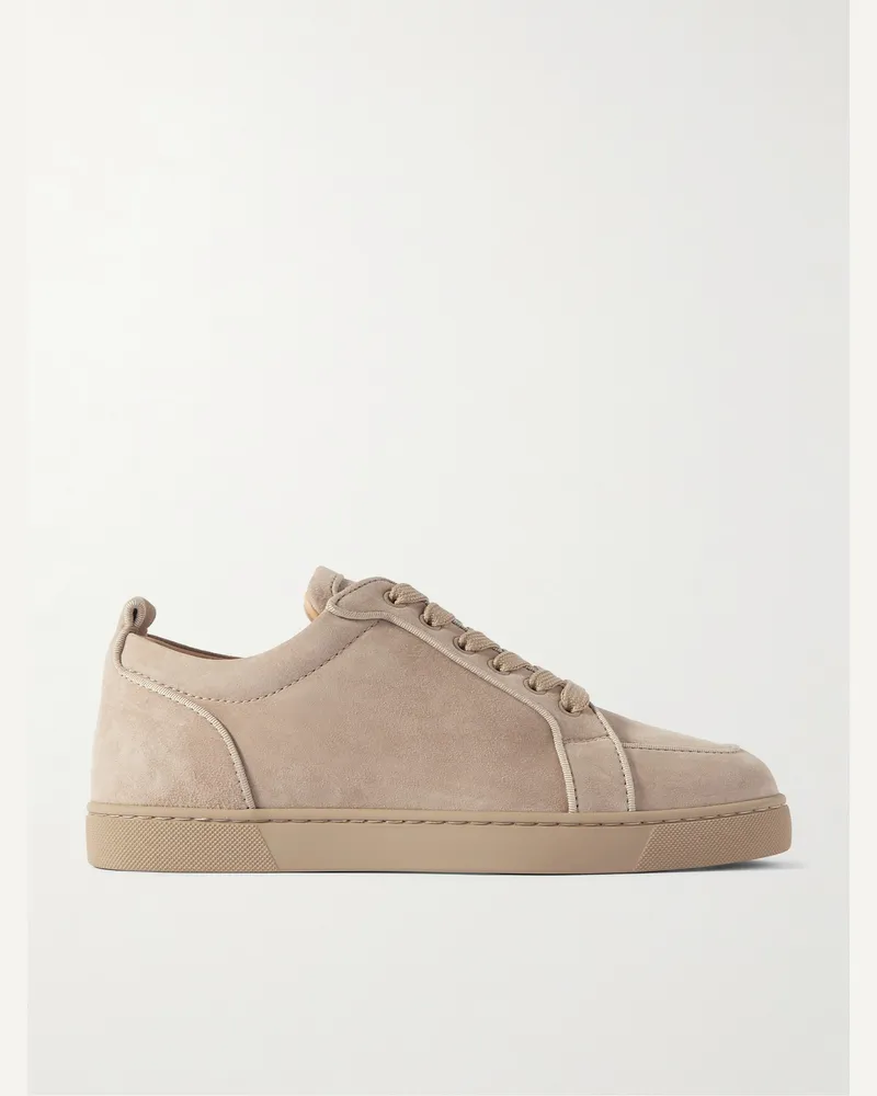 Christian Louboutin Rantulow Sneakers aus Veloursleder Neutral