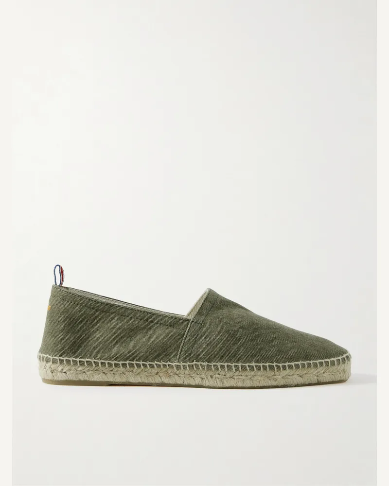 Castañer Pablo Canvas Espadrilles Green