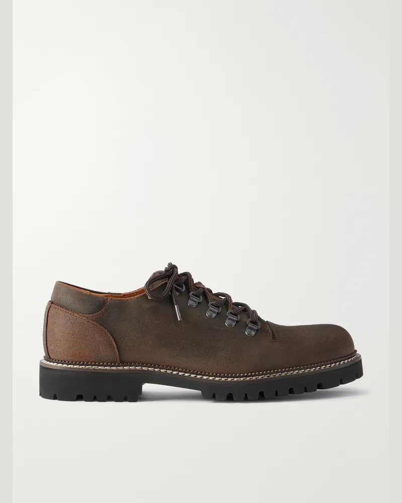 MR P. Leather Derby Shoes Brown
