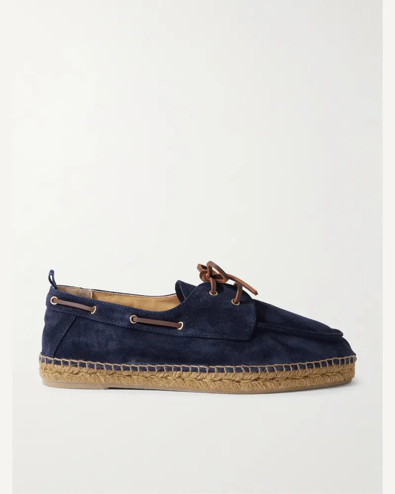 Castañer Nemo Bootsschuhe aus Veloursleder Blau