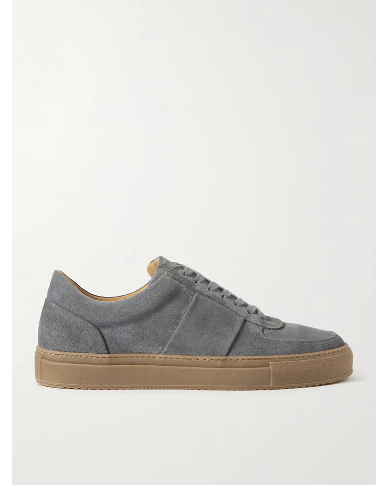 MR P. Larry Sneakers aus regeneriertem evolo®-Veloursleder Grau