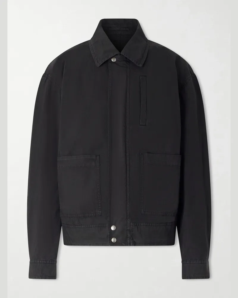 Dries van Noten Blouson aus einer Baumwollmischung Schwarz