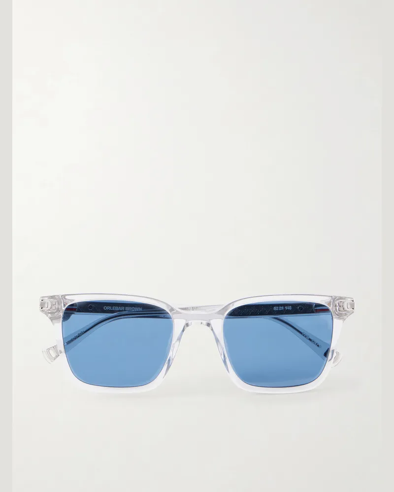 Orlebar Brown Robbie D-Frame Acetate Sunglasses Neutrals