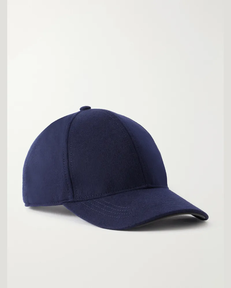 SEASE 3.0 Cashmere Baseball Cap Blue
