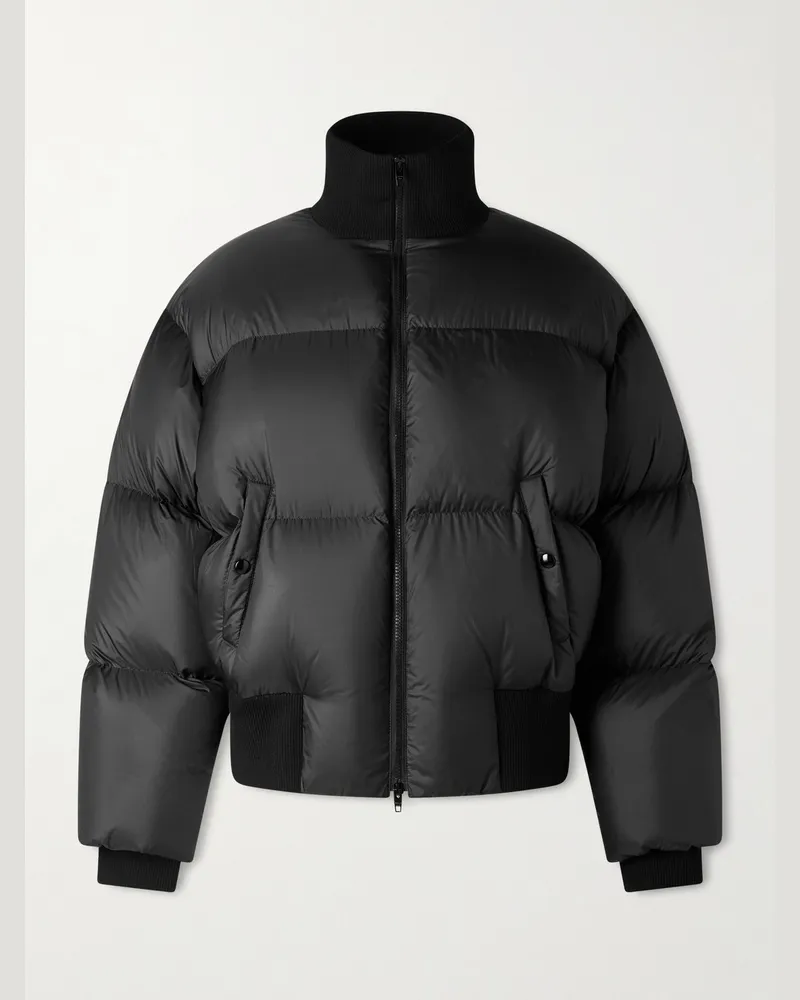 Celine Daunenjacke mit Logodetail Schwarz