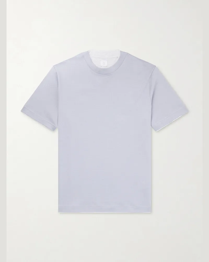 Eleventy Cotton-Jersey T-Shirt Gray