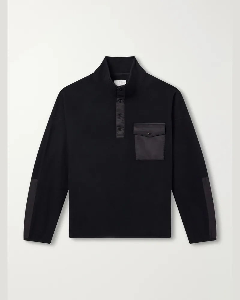 Visvim Barlow Wool-Fleece Sweatshirt Black