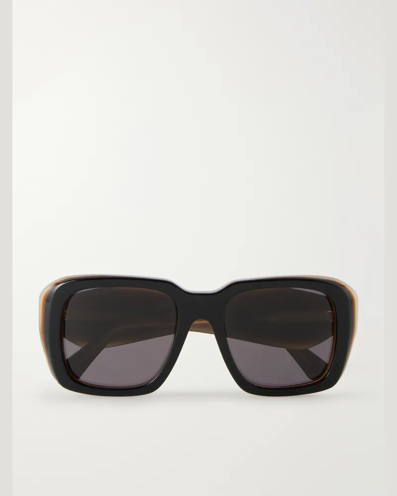 Loewe Paula's Ibiza Square-Frame Acetate Sunglasses Black