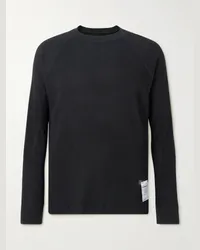 Satisfy Pullover aus CloudMerino™-Material in Waffelstrick Schwarz