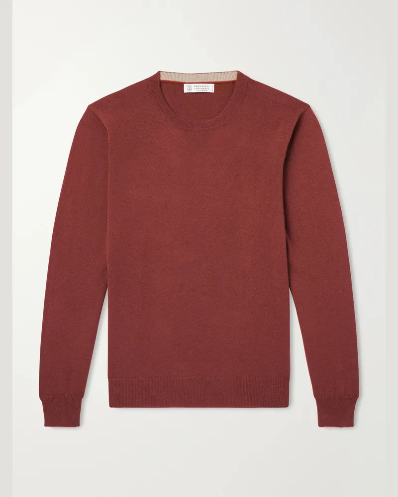 Brunello Cucinelli Cashmere Sweater Red