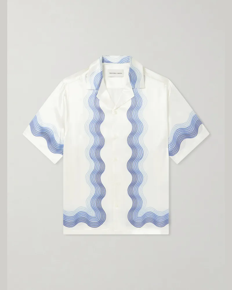 Frescobol Carioca Roberto Silk Shirt White
