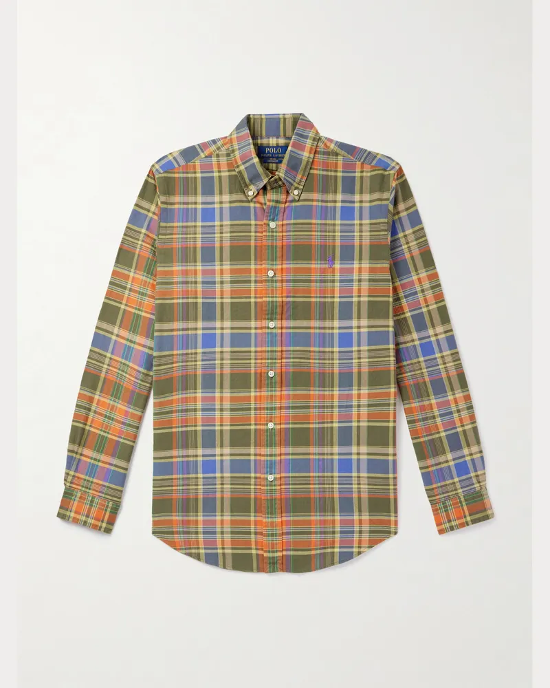 Ralph Lauren Hemd aus kariertem Baumwoll-Oxford Mehrfarbig
