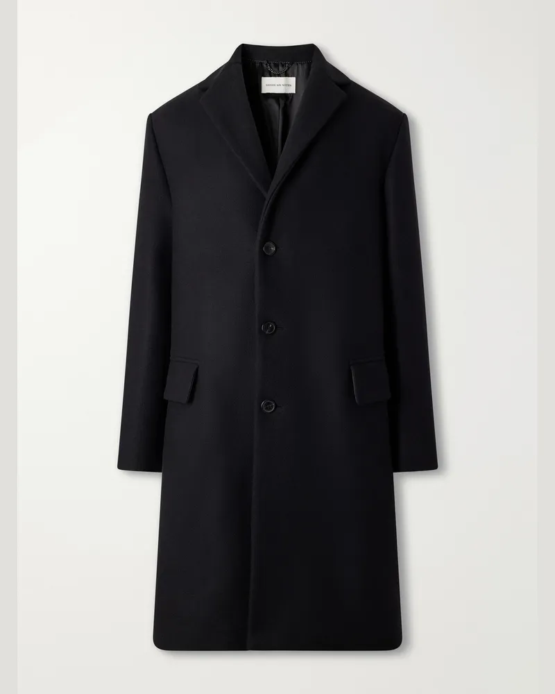 Dries van Noten Wool-Blend Coat Black