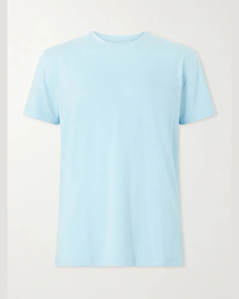 Derek Rose Stretch-Jersey T-Shirt Blue