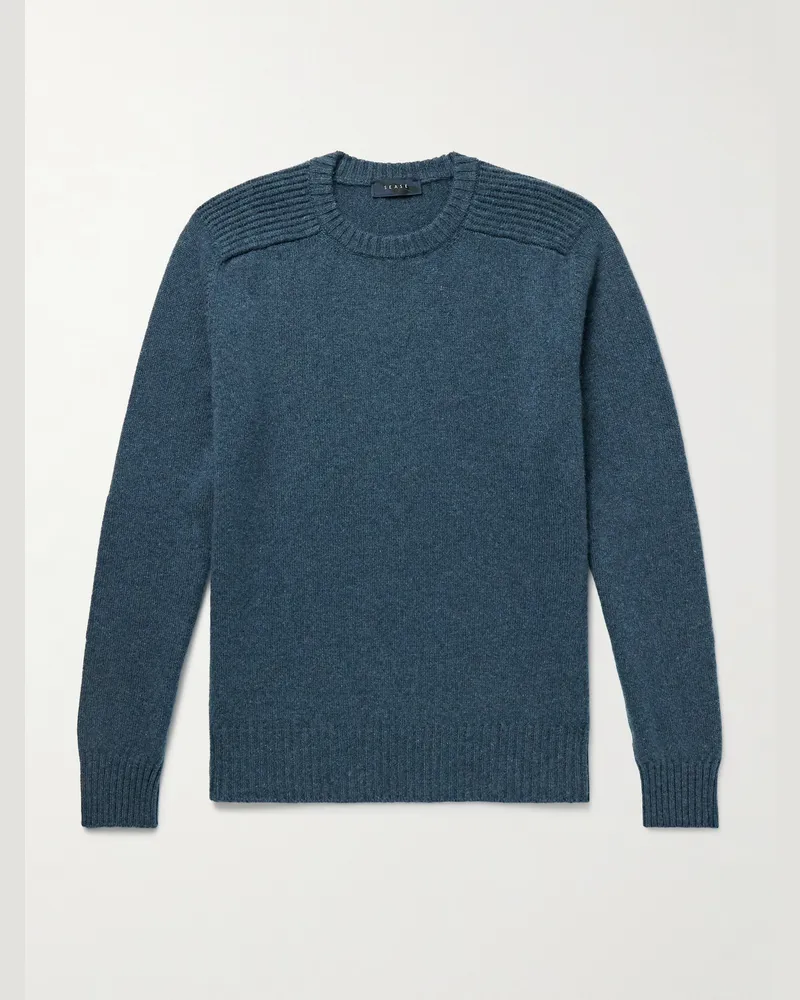 SEASE Pullover aus Kaschmir Blau