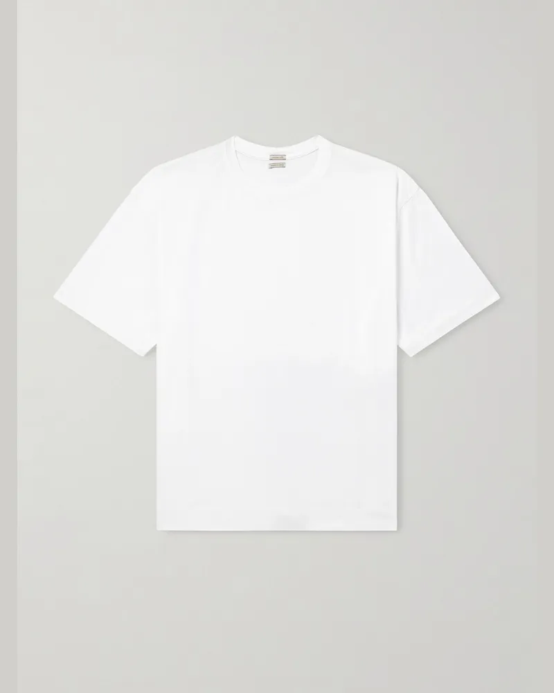 Massimo Alba Nevis T-Shirt aus Baumwoll-Jersey Weiß
