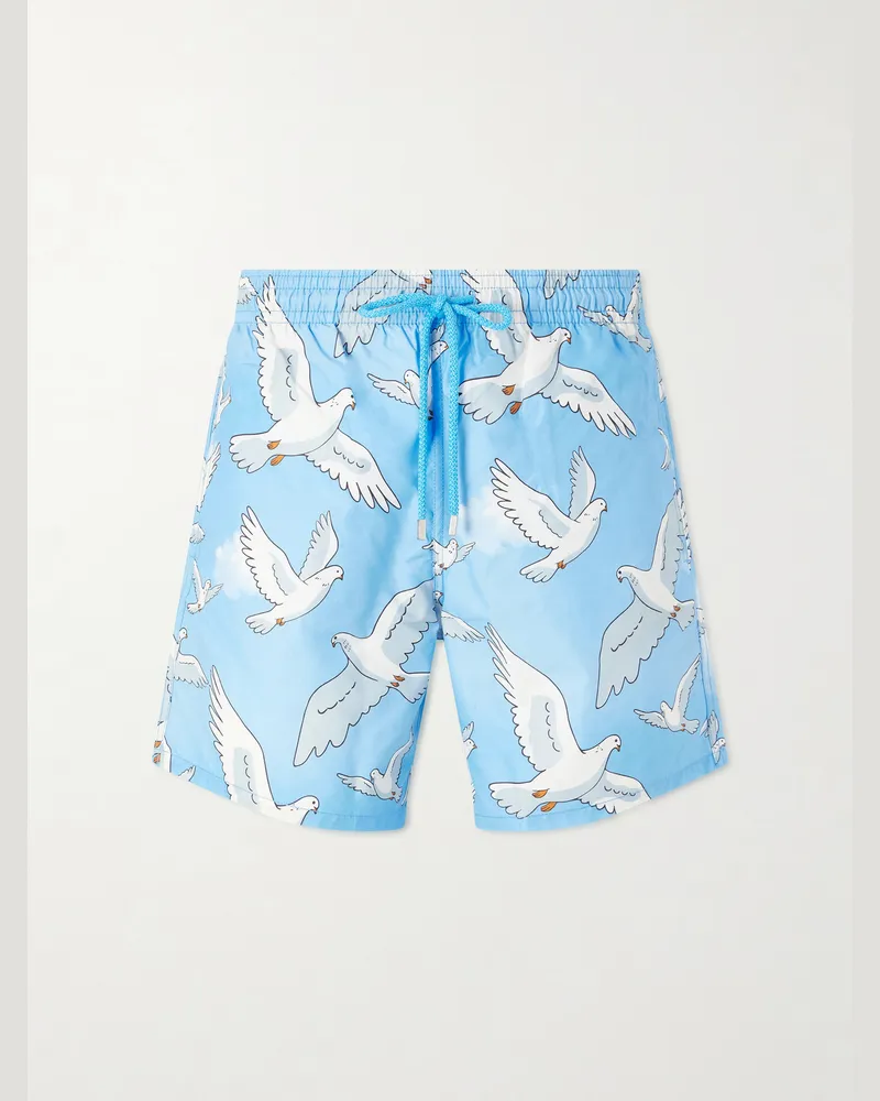 Vilebrequin 3.Paradis Moorea Printed Swim Shorts Blue
