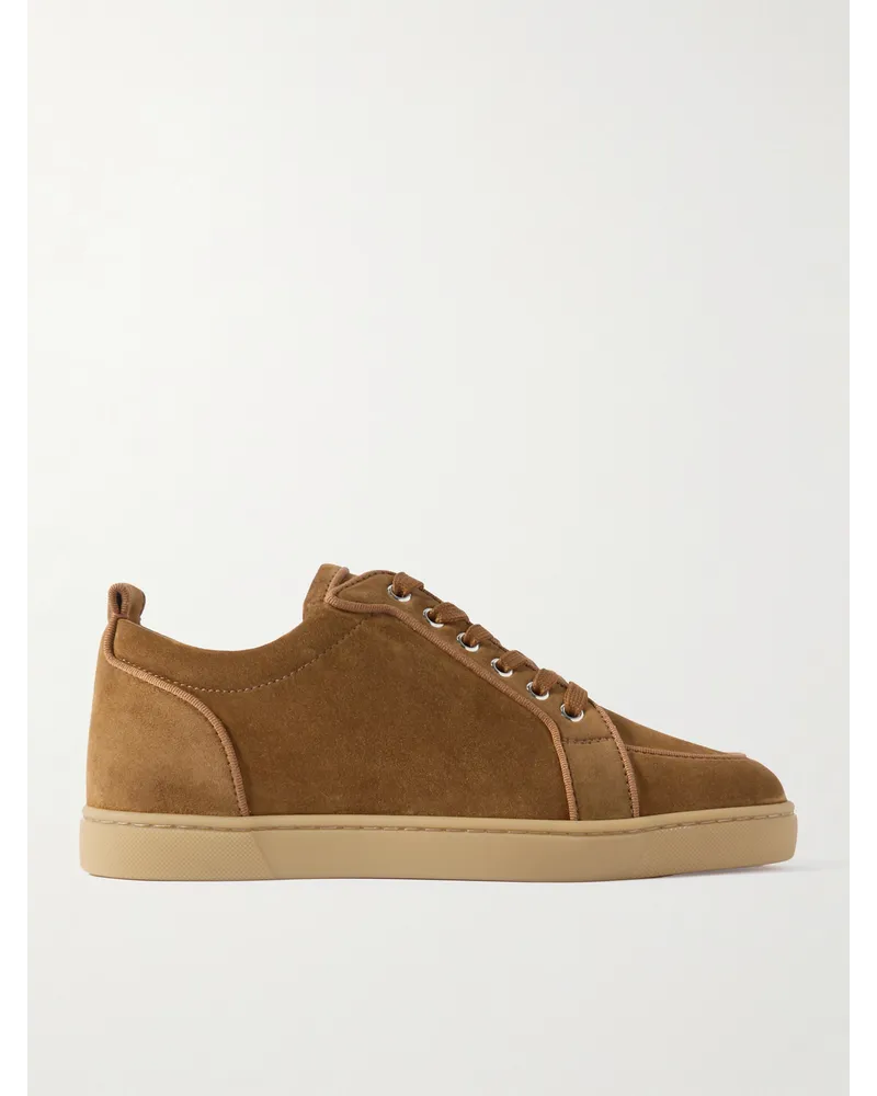 Christian Louboutin Rantulow Sneakers aus Veloursleder Braun