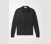 Claygate Merino Wool Zip-Up Cardigan