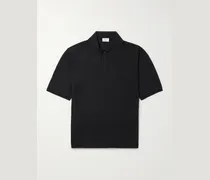 Cassandre Logo-Embroidered Wool Polo Shirt