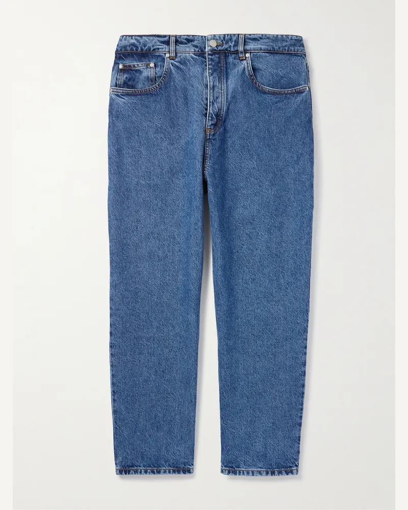 A Kind Of Guise Terek schmal zulaufende verkürzte Jeans aus Bio-Denim Blau