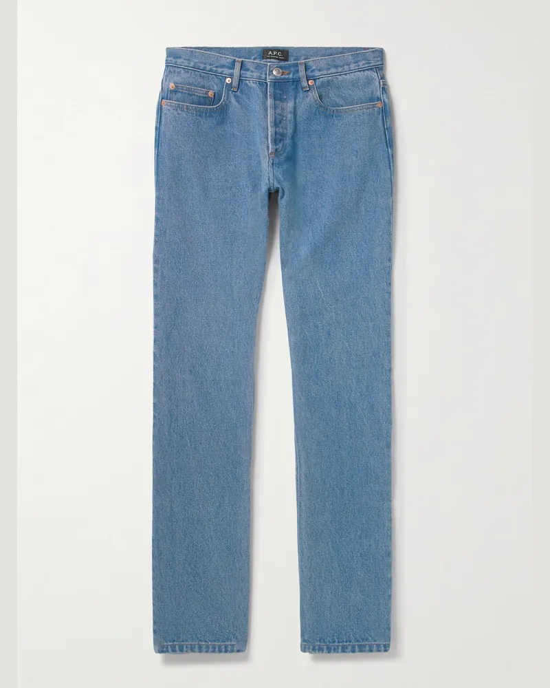 A.P.C. New Standard gerade geschnittene Jeans Blau