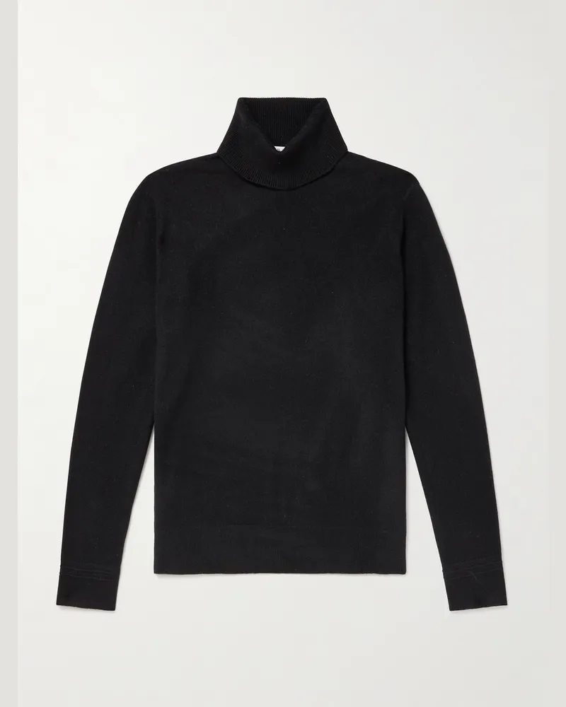 MR P. Clyde Cashmere Rollneck Sweater Black
