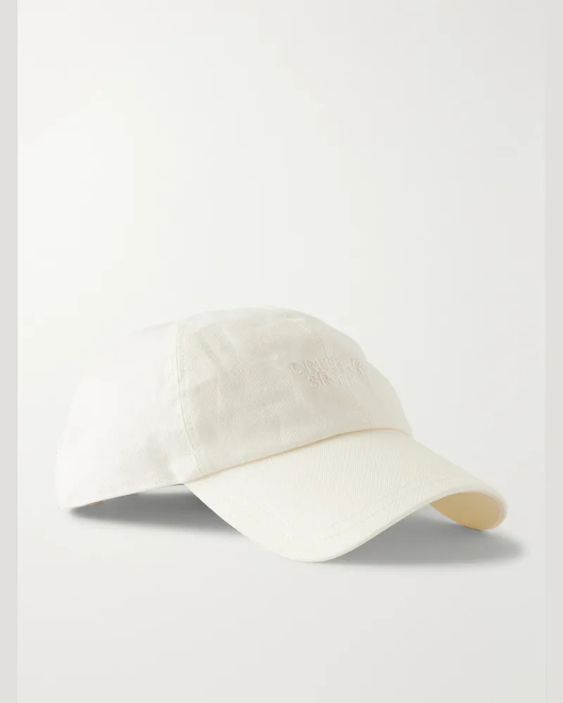 Orlebar Brown Barney Logo-Embroidered Linen Baseball Cap Neutrals