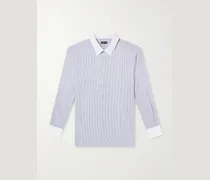 Gestreiftes Hemd aus Seide