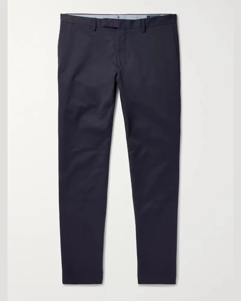Ralph Lauren Schmal geschnittene Chino aus Stretch-Baumwoll-Twill Blau