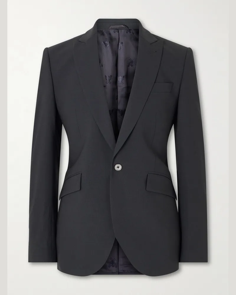 Favourbrook Newport Slim-Fit Wool-Blend Suit Jacket Black