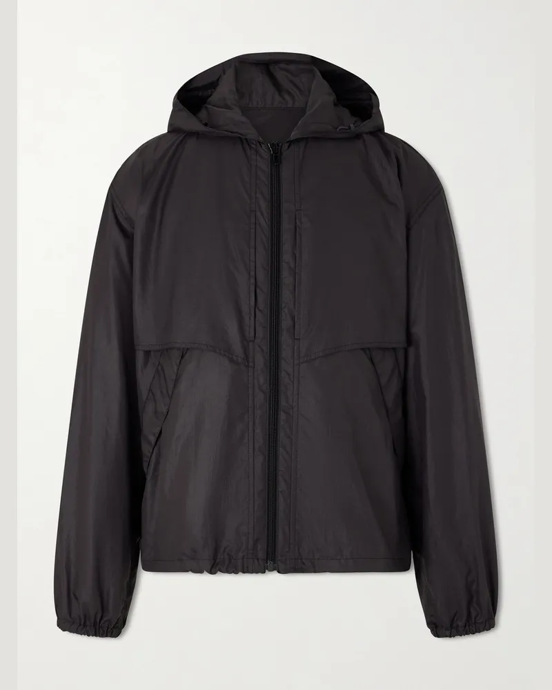 Christophe Lemaire Shell Hooded Jacket Black