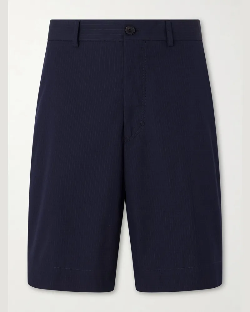 Slowear Cotton-Ripstop Shorts Blue