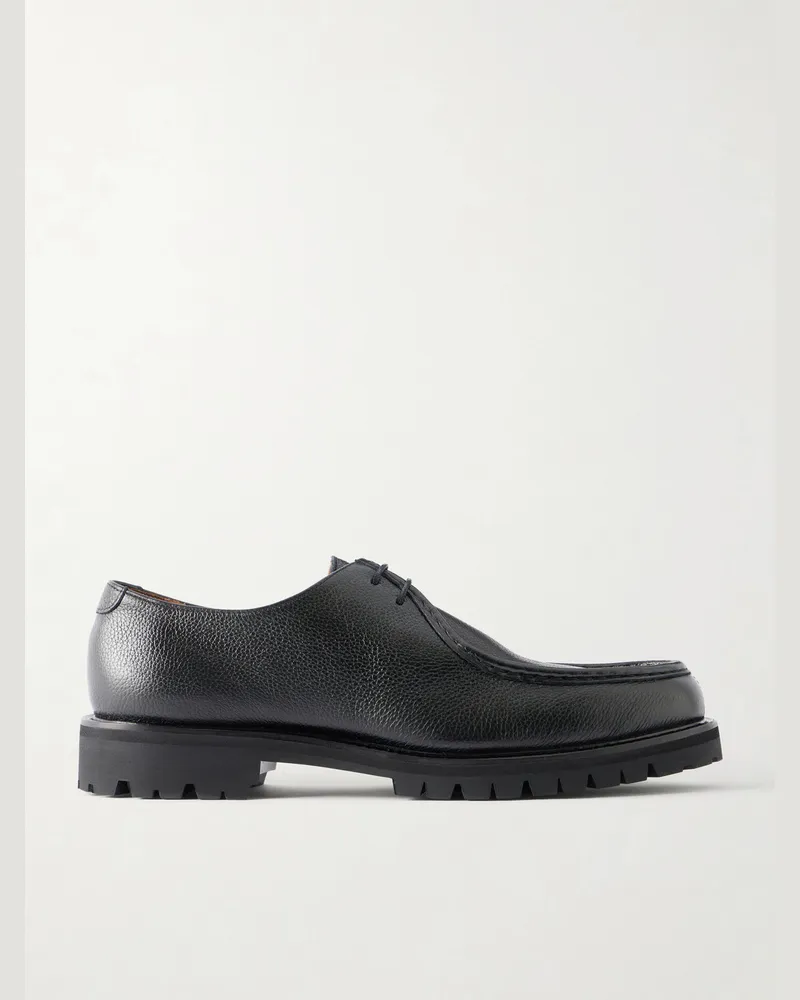 MR P. Jacques Full-Grain Leather Derby Shoes Black