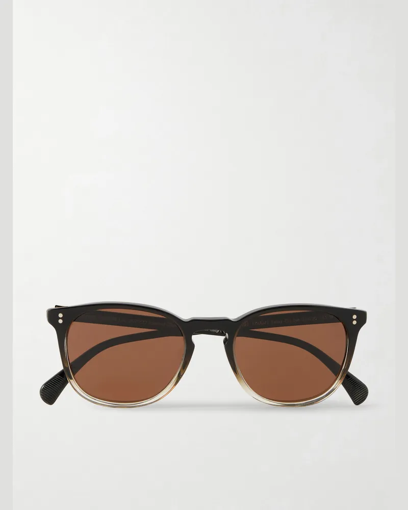 Oliver Peoples Finley Esq. Round-Frame Acetate Sunglasses Brown