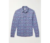 Doug Good Feather Legend™ Sweater Hemd aus Stretch-Flanell mit recycelten Fasern und Jacquard-Muster