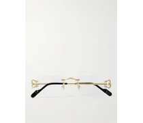Frameless Gold-Tone Optical Glasses