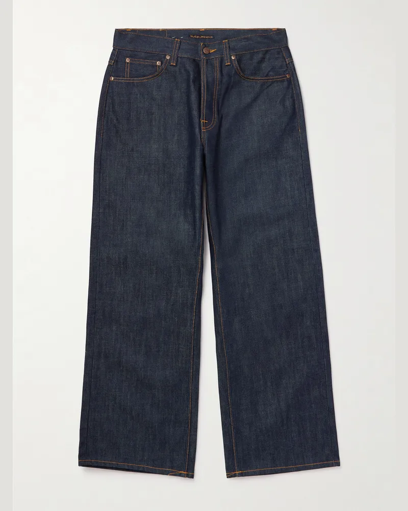 Nudie Jeans Loud Larry Wide-Leg Organic Jeans Blue
