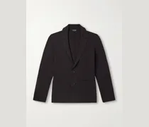 Knitted Wool-Blend Blazer