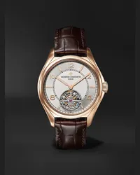 Vacheron Constantin Fiftysix Tourbillon 41 mm Uhr aus 18 Karat Rotgold mit automatischem Aufzug und Alligatorlederarmband, Ref.-Nr.: 6000E/000R-B488 Braun