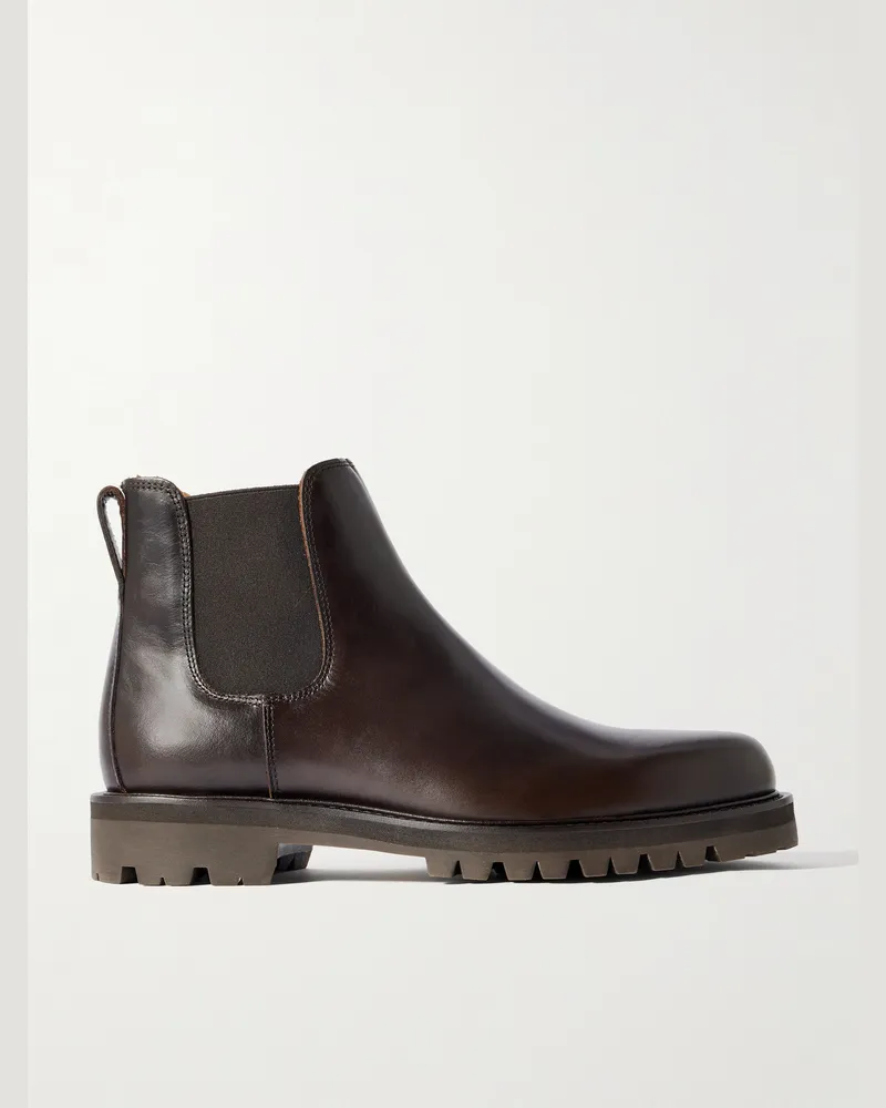 MR P. Ollie Chelsea Boots aus Leder Braun