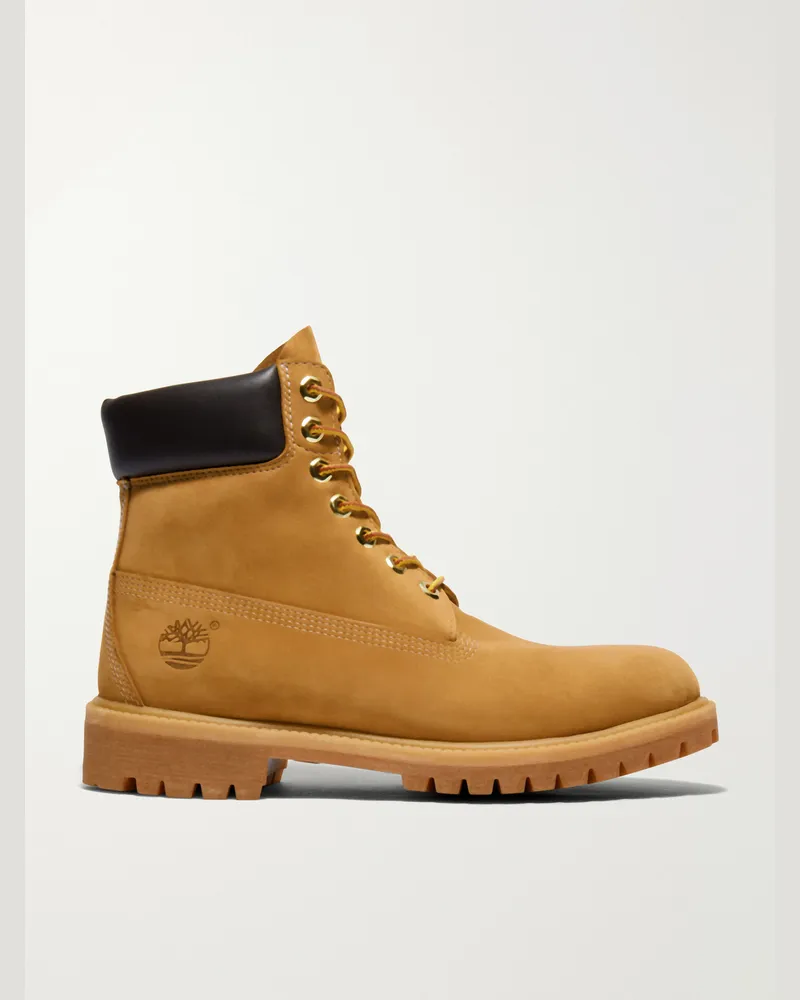 Timberland Premium 6-Inch Suede Lace-Up Boots Brown