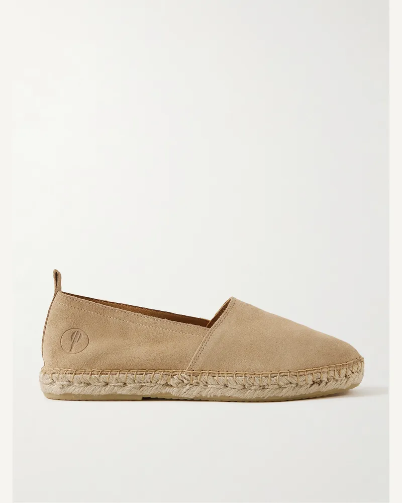 Frescobol Carioca Helio Espadrilles aus Veloursleder Neutral