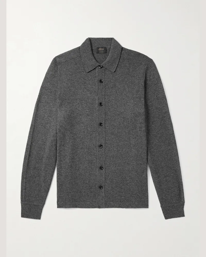 Brioni Cardigan aus Kaschmir Grau