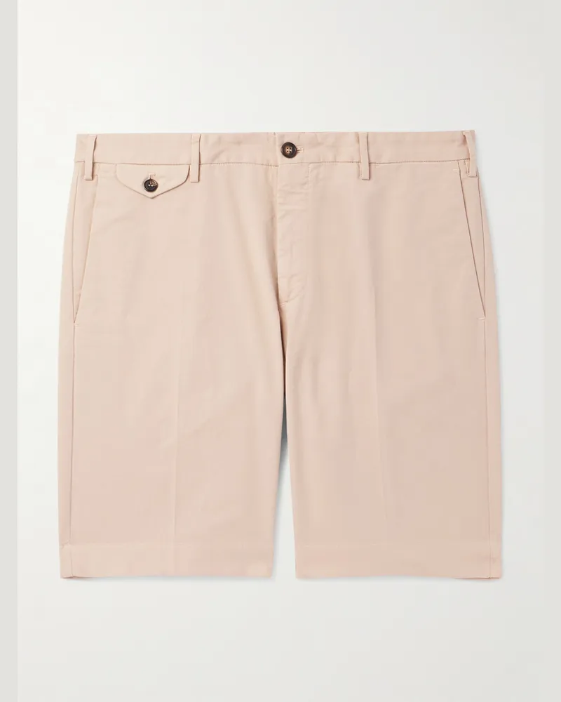 Slowear Venezia 1951 Slim-Fit Straight-Leg Cotton-Blend Bermuda Shorts Neutrals