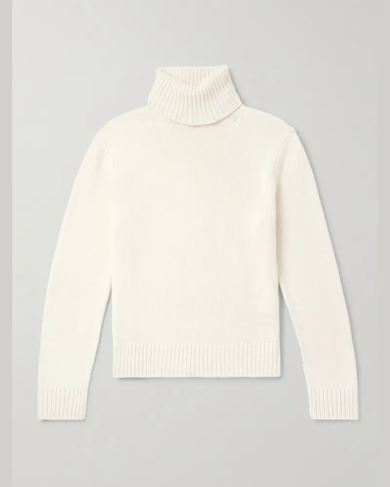 Tom Ford Cashmere Rollneck Sweater White