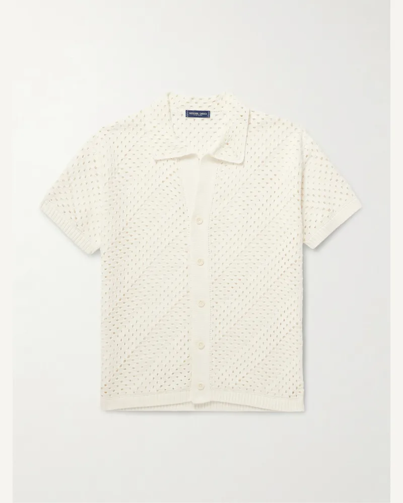 Frescobol Carioca Pinto Hemd aus gehäkelter Baumwolle Neutral