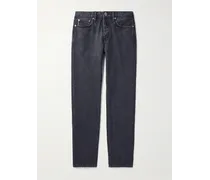 Schmal geschnittene Jeans aus Selvedge Bio-Denim